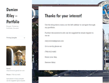 Tablet Screenshot of damienriley.com